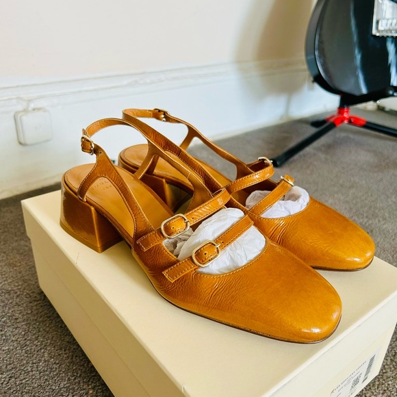 Sezane Paula Babies Block Heel Slingbacks - Picture 6 of 10